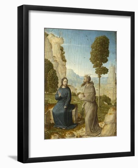 Temptation of Christ in the Wilderness, c.1500-4-Juan de Flandes-Framed Giclee Print