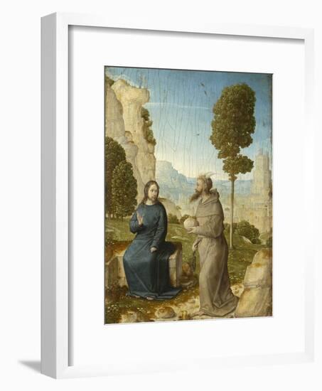 Temptation of Christ in the Wilderness, c.1500-4-Juan de Flandes-Framed Giclee Print