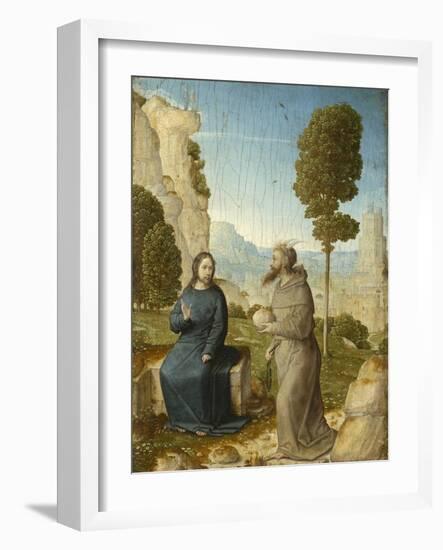 Temptation of Christ in the Wilderness, c.1500-4-Juan de Flandes-Framed Giclee Print