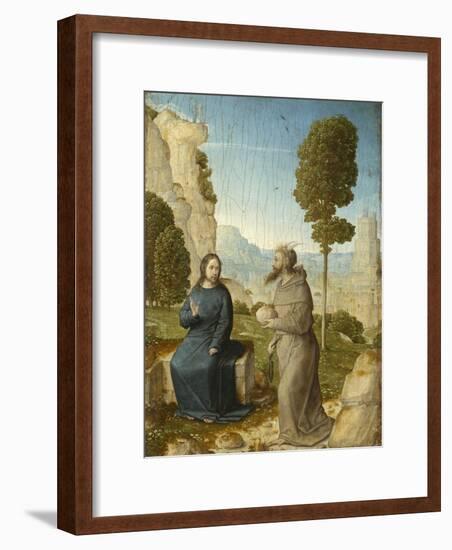 Temptation of Christ in the Wilderness, c.1500-4-Juan de Flandes-Framed Giclee Print