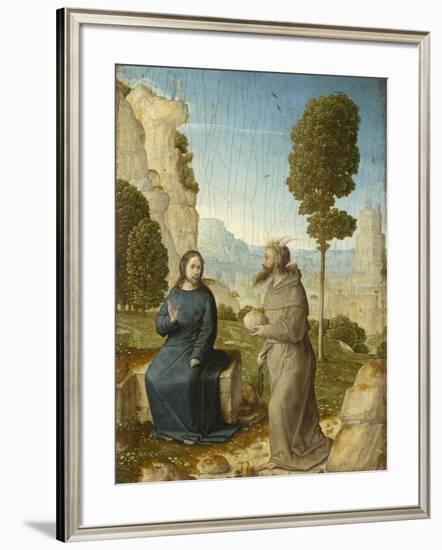 Temptation of Christ in the Wilderness, c.1500-4-Juan de Flandes-Framed Giclee Print