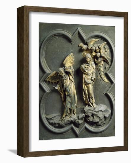 Temptation of Christ, Panel-Lorenzo Ghiberti-Framed Giclee Print