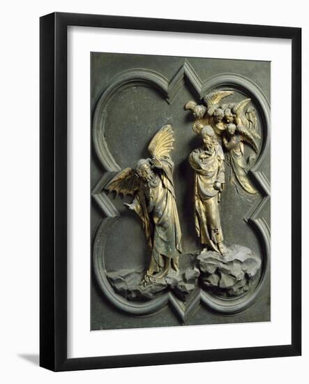 Temptation of Christ, Panel-Lorenzo Ghiberti-Framed Giclee Print