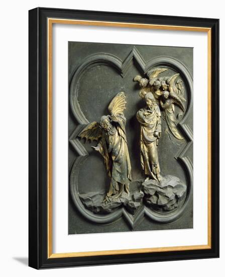 Temptation of Christ, Panel-Lorenzo Ghiberti-Framed Giclee Print