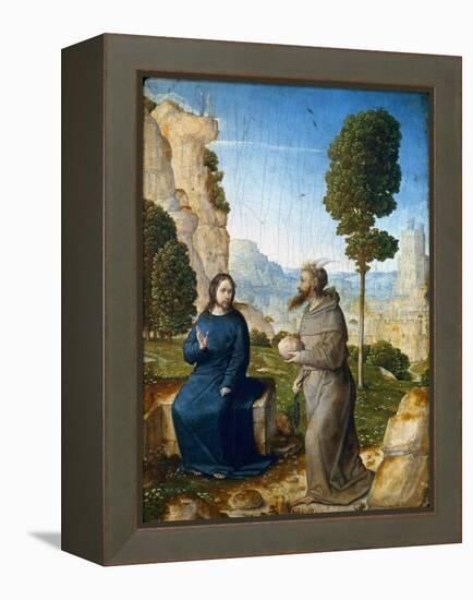 Temptation of Christ-Juan de Flandes-Framed Premier Image Canvas