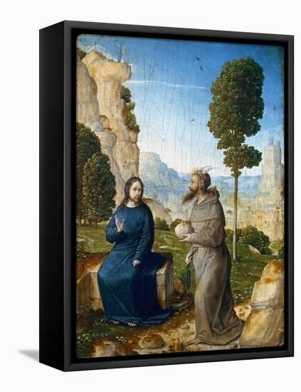 Temptation of Christ-Juan de Flandes-Framed Premier Image Canvas