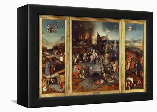 Temptation of Saint Anthony, Triptych 1505-6-Hieronymus Bosch-Framed Premier Image Canvas