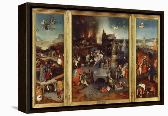 Temptation of Saint Anthony, Triptych 1505-6-Hieronymus Bosch-Framed Premier Image Canvas