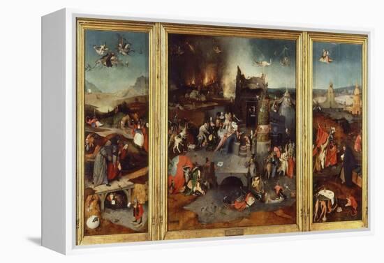 Temptation of Saint Anthony, Triptych 1505-6-Hieronymus Bosch-Framed Premier Image Canvas