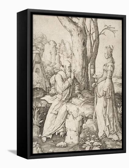 Temptation of St. Anthony, 1509-Lucas van Leyden-Framed Premier Image Canvas