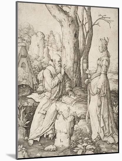 Temptation of St. Anthony, 1509-Lucas van Leyden-Mounted Giclee Print