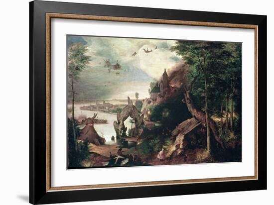 Temptation of St.Anthony, C.1550-75 (Oil on Panel)-Pieter Bruegel the Elder-Framed Giclee Print