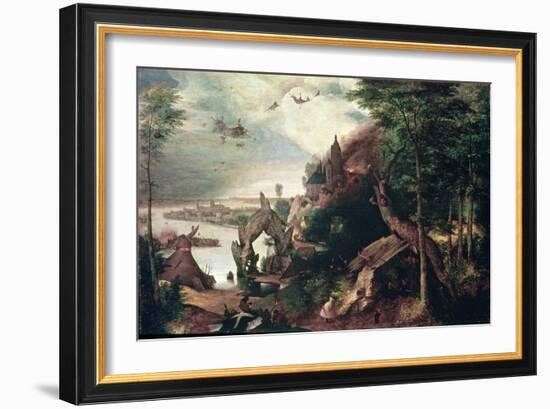 Temptation of St.Anthony, C.1550-75 (Oil on Panel)-Pieter Bruegel the Elder-Framed Giclee Print