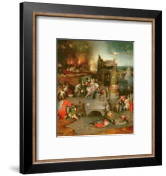 Temptation of St. Anthony (Centre Panel)-Hieronymus Bosch-Framed Giclee Print
