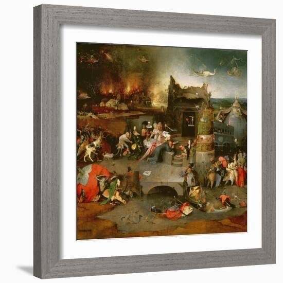 Temptation of St. Anthony (Centre Panel)-Hieronymus Bosch-Framed Giclee Print