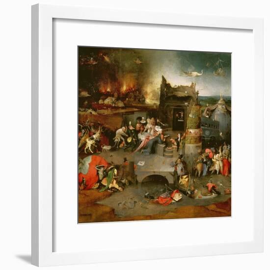 Temptation of St. Anthony (Centre Panel)-Hieronymus Bosch-Framed Giclee Print