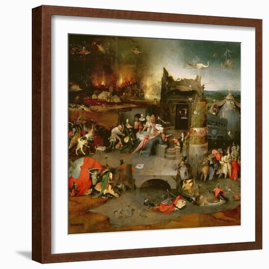 Temptation of St. Anthony (Centre Panel)-Hieronymus Bosch-Framed Giclee Print