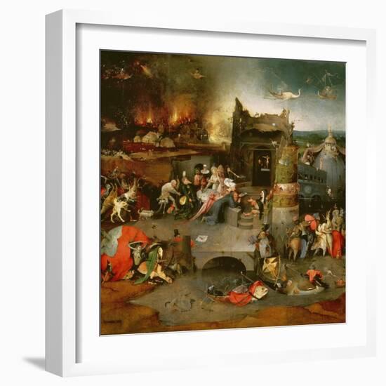 Temptation of St. Anthony (Centre Panel)-Hieronymus Bosch-Framed Giclee Print