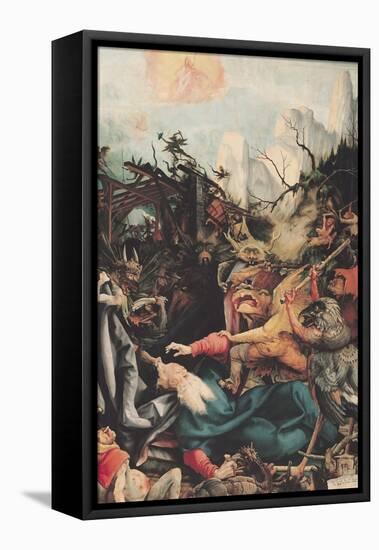 Temptation of St. Anthony, from the Isenheim Altarpiece, circa 1512-16-Matthias Grünewald-Framed Premier Image Canvas