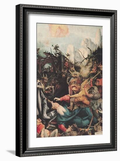 Temptation of St. Anthony, from the Isenheim Altarpiece, circa 1512-16-Matthias Grünewald-Framed Giclee Print