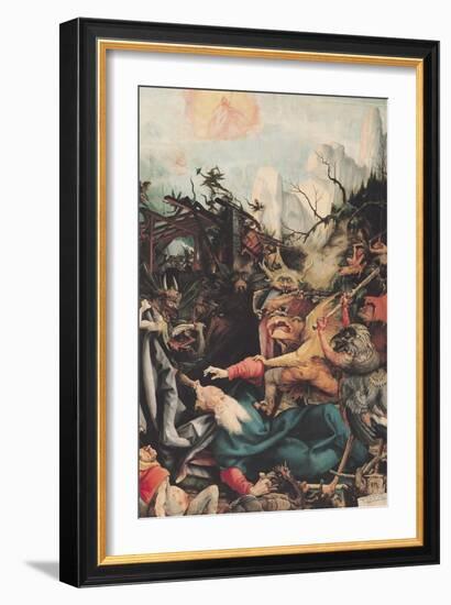 Temptation of St. Anthony, from the Isenheim Altarpiece, circa 1512-16-Matthias Grünewald-Framed Giclee Print