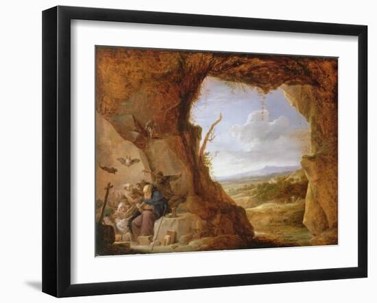 Temptation of St. Anthony (Oil on Panel)-David the Younger Teniers-Framed Giclee Print