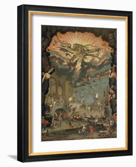 Temptation of St Anthony-Jacques Callot-Framed Giclee Print