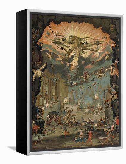 Temptation of St Anthony-Jacques Callot-Framed Premier Image Canvas