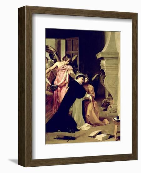 Temptation of St.Thomas Aquinas-Diego Velazquez-Framed Giclee Print