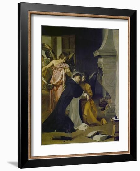 Temptation of St. Thomas Aquinas-Diego Velazquez-Framed Giclee Print