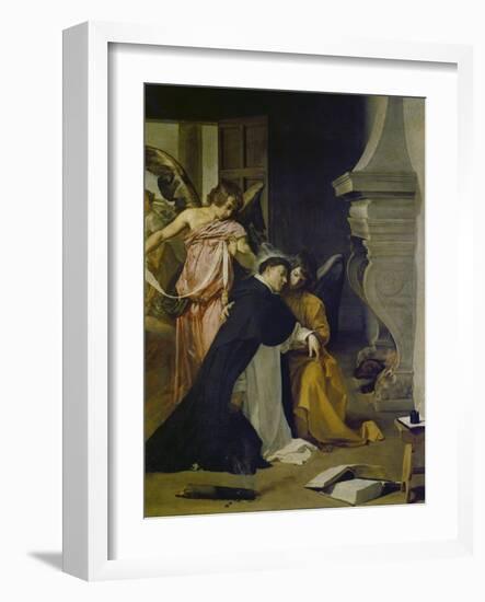 Temptation of St. Thomas Aquinas-Diego Velazquez-Framed Giclee Print