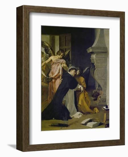 Temptation of St. Thomas Aquinas-Diego Velazquez-Framed Giclee Print