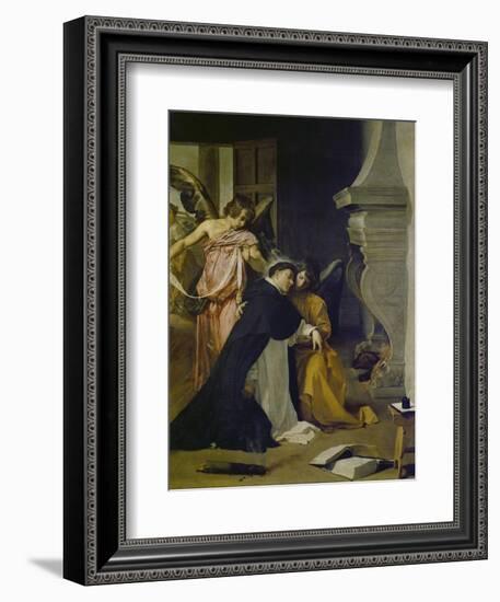 Temptation of St. Thomas Aquinas-Diego Velazquez-Framed Giclee Print