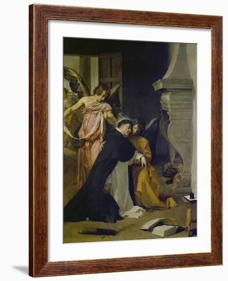 Temptation of St. Thomas Aquinas-Diego Velazquez-Framed Giclee Print