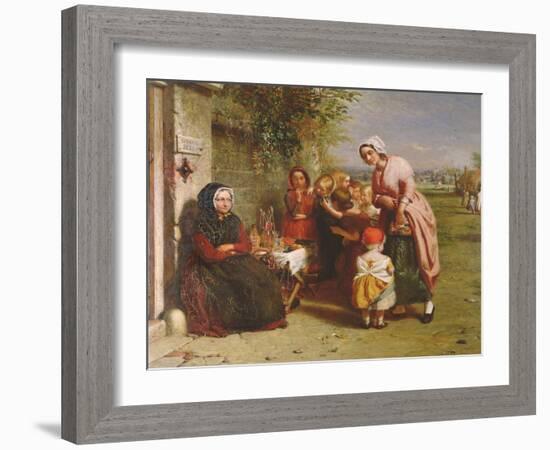 Temptation: the Fruit Stall-George Smith-Framed Giclee Print