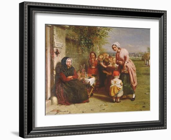 Temptation: the Fruit Stall-George Smith-Framed Giclee Print