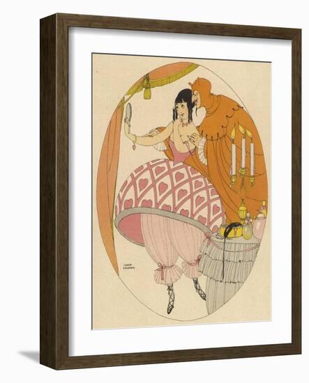 Tempted Lady-Gerda Wegener-Framed Art Print