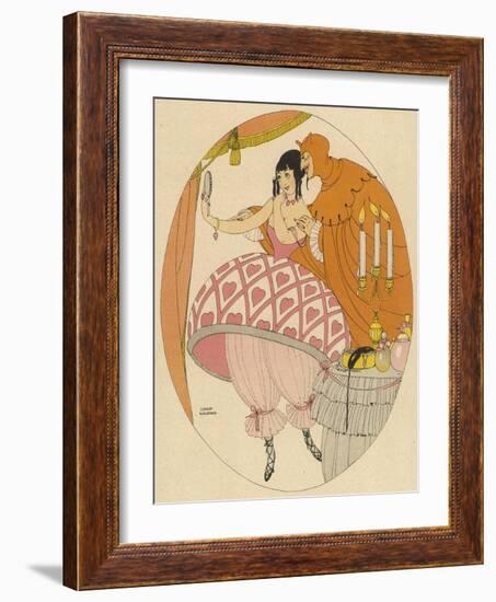 Tempted Lady-Gerda Wegener-Framed Art Print