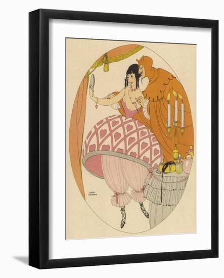 Tempted Lady-Gerda Wegener-Framed Art Print