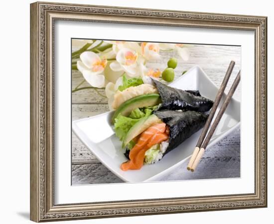 Tempura and Sake Temaki-Marco Mayer-Framed Photographic Print