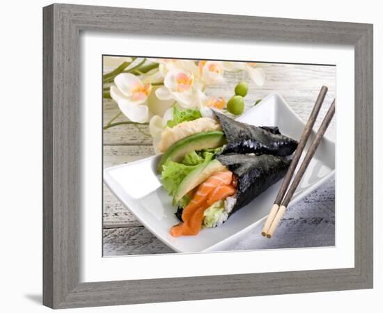 Tempura and Sake Temaki-Marco Mayer-Framed Photographic Print