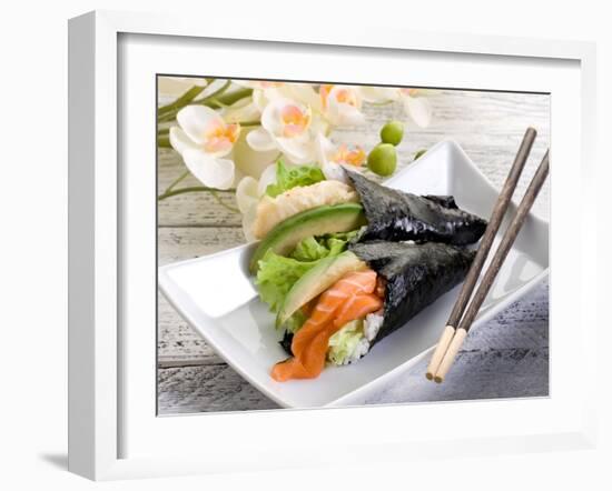 Tempura and Sake Temaki-Marco Mayer-Framed Photographic Print