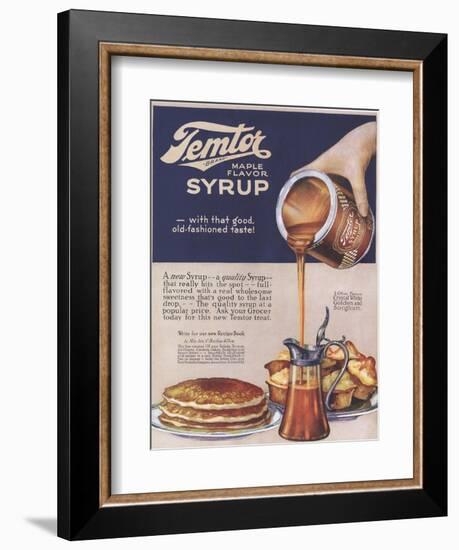 Temtor, Maple Flavoured Syrup, USA, 1920--Framed Giclee Print