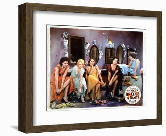 Ten Cents a Dance, Barbara Stanwyck, (Center), 1931-null-Framed Premium Giclee Print