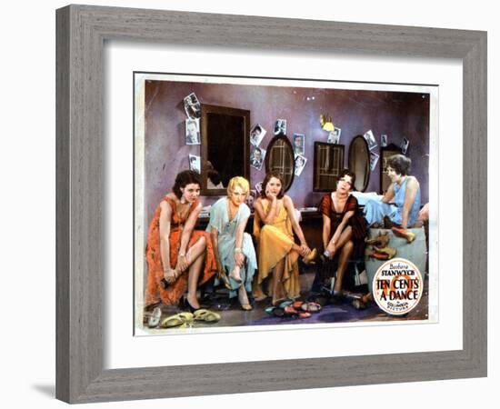 Ten Cents a Dance, Barbara Stanwyck, (Center), 1931-null-Framed Art Print