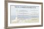 Ten Commandments - Cross-Veruca Salt-Framed Art Print