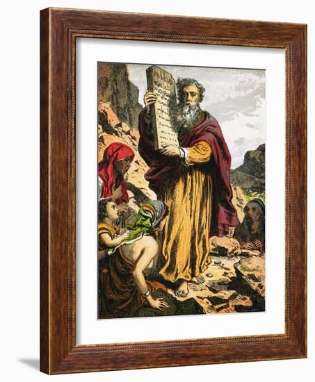 Ten Commandments-English-Framed Giclee Print