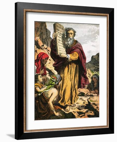 Ten Commandments-English-Framed Giclee Print