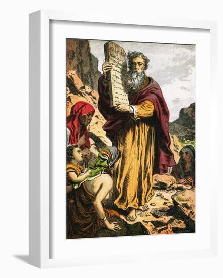 Ten Commandments-English-Framed Giclee Print