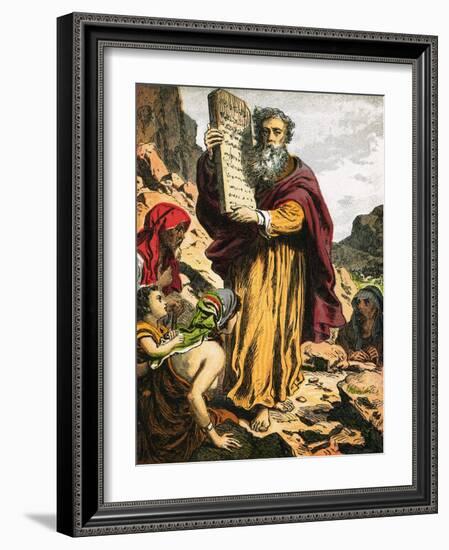 Ten Commandments-English-Framed Giclee Print